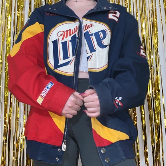 Millers Light Rusty Wallace nascar racing jacket - Picture 1 of 5